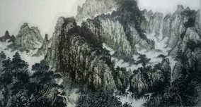 任纪成作品 《沂山雲松》